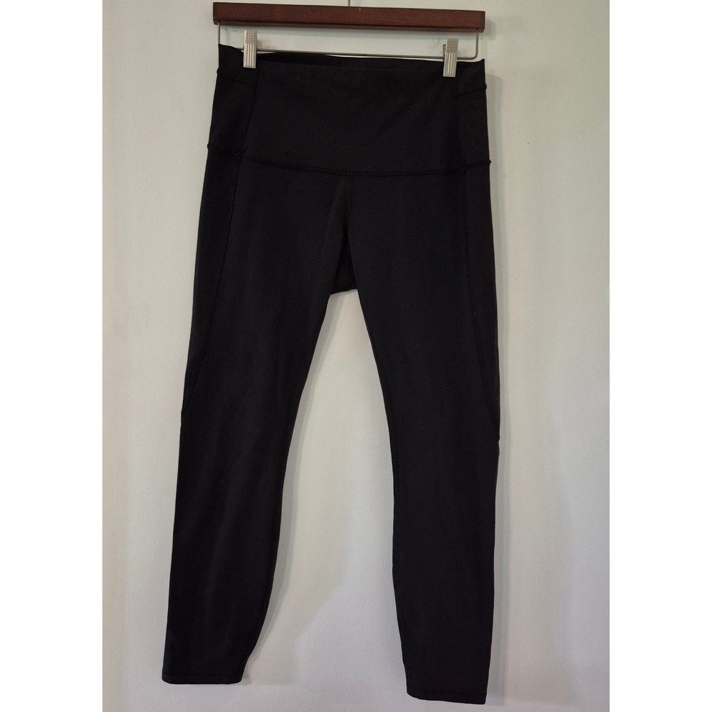 Lululemon 10 Pure Practice Leggings High Rise Criss Cross Ankle Yoga Balletcore